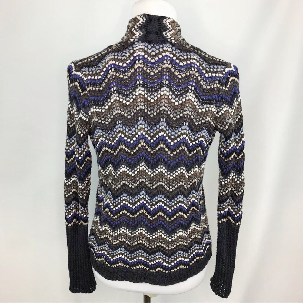 Nic+Zoe Celestial Open Front Chevron Pattern Knit… - image 8